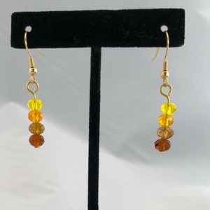 Handmade glass bead earrings